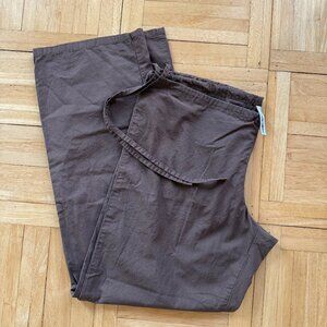 Brooke Callahan Tie Pants in Chocolate - Size M